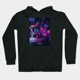 Tokyo Street Neon Synthwave Hoodie